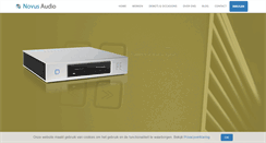 Desktop Screenshot of novusaudio.nl