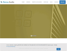 Tablet Screenshot of novusaudio.nl